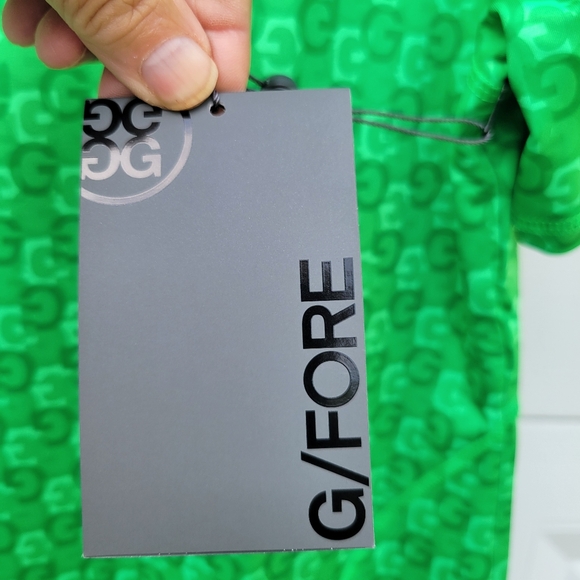 G/FOREWomens Allover G Print Quarter Zip Acid Lime -Size XLarge - Picture 8 of 8